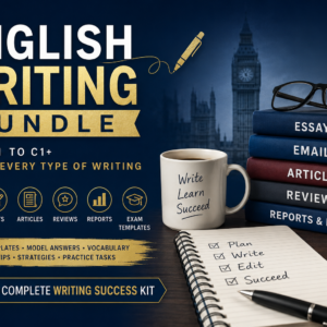 english writing bundle ( hibátlan írás csomag) egy óra ingyenes konzultációval